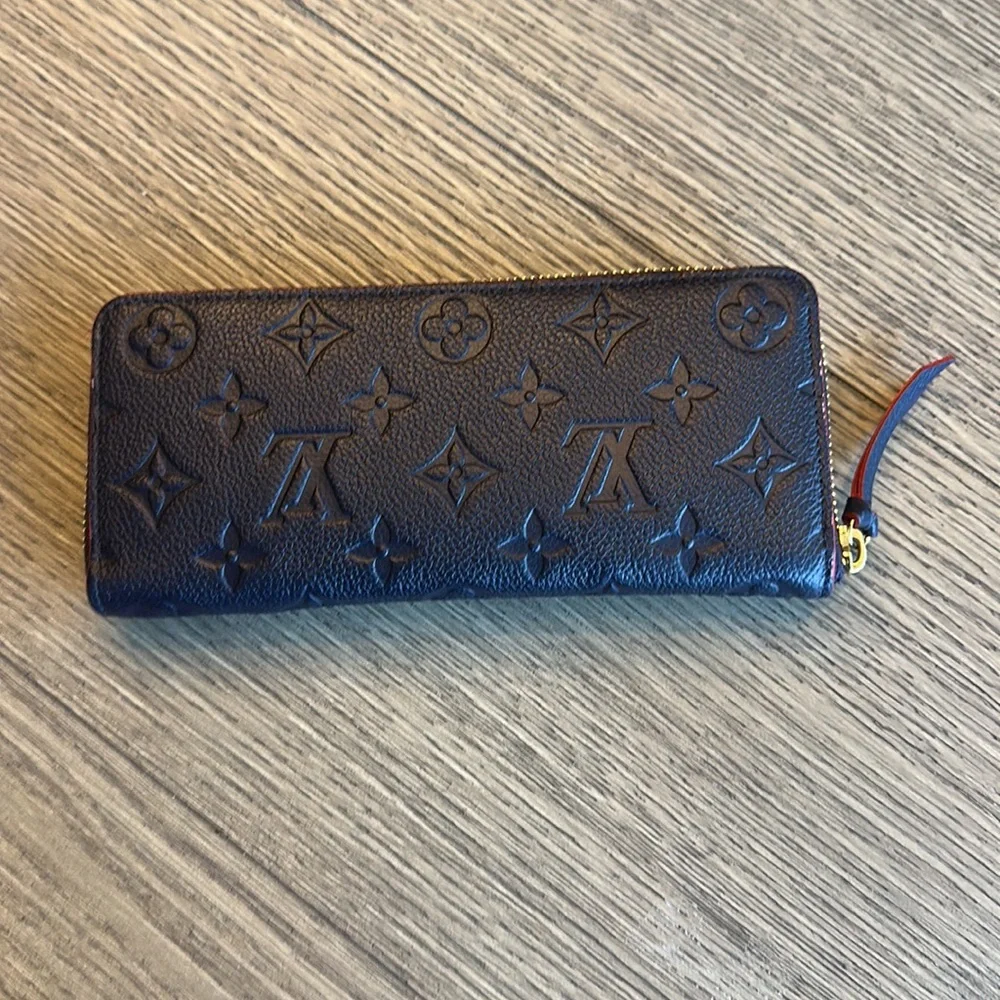 Louis Vuitton Clémence Wallet - Navy/Red - Picture 4 of 13